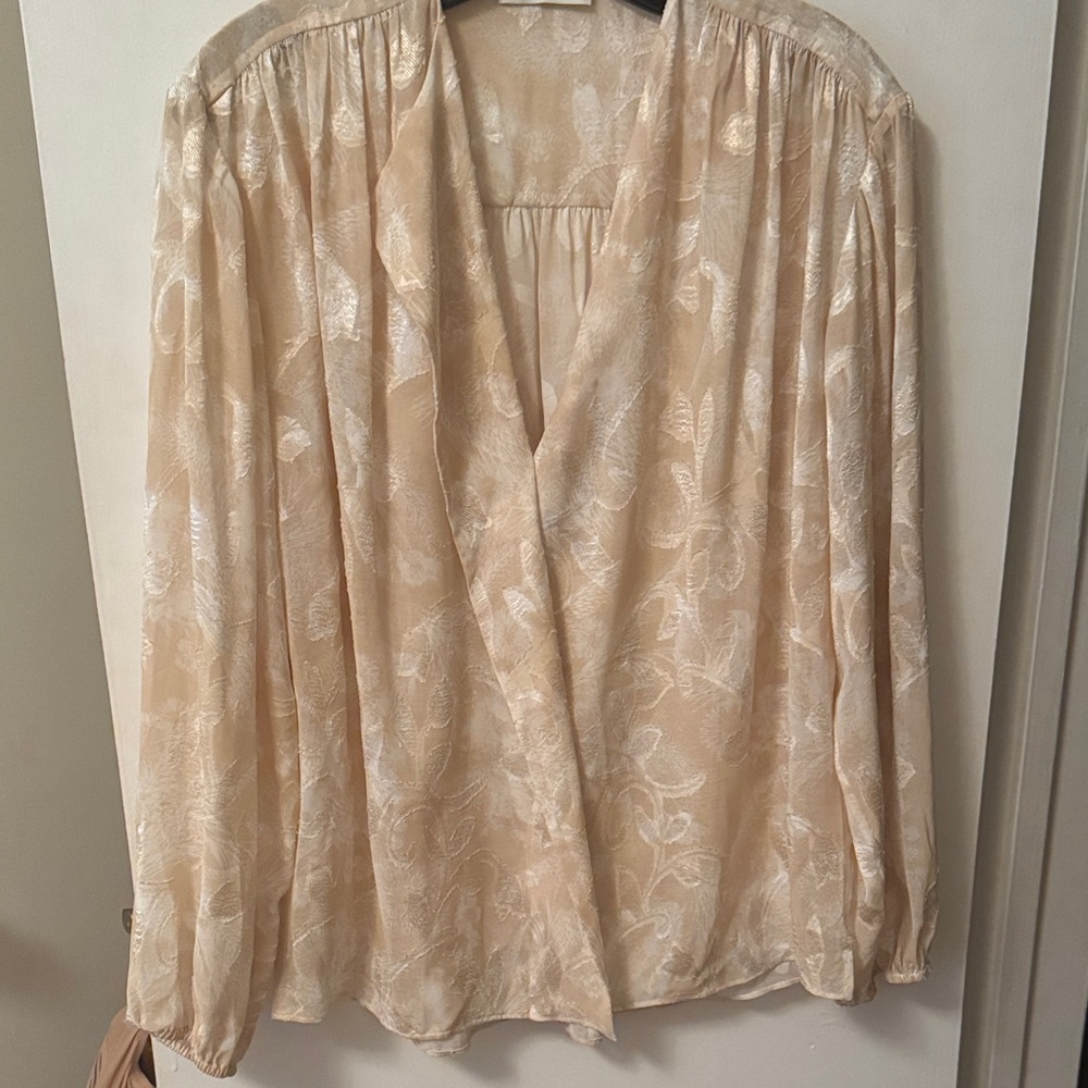 Vince Floral Cream Blouse